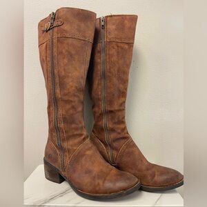Born “Poly” Tall Riding Boots – Distressed Tan Tobacco Suede 🤎9.5🤎FastShip